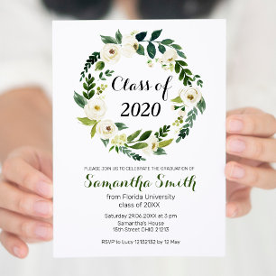 Invitación de graduación de la clase de 2020