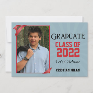 Invitación de graduación de la clase de la cinta r