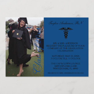 Invitación de graduación de la Escuela Blue Medica