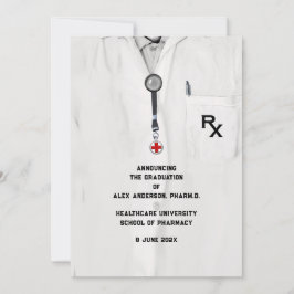 Invitación de graduación de la Escuela de Farmacia