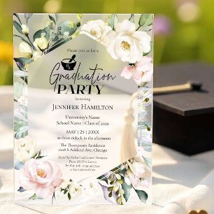 Invitación de graduación de la escuela de farmacia