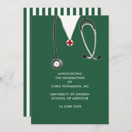 Invitación de graduación de la Escuela de Medicina