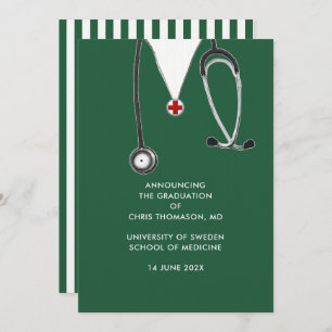 Invitación de graduación de la Escuela de Medicina
