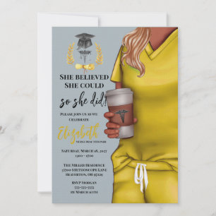 Invitación de graduación de la escuela de medicina