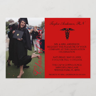 Invitación de graduación de la Escuela de Medicina