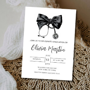 Invitación de graduación de la escuela de medicina