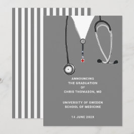 Invitación de graduación de la Escuela de Medicina