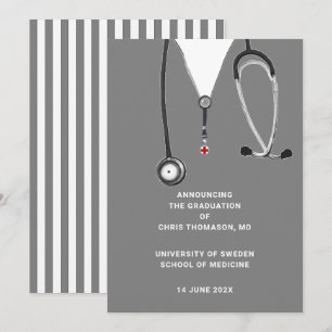 Invitación de graduación de la Escuela de Medicina