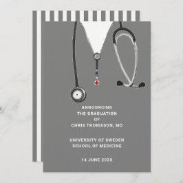 Invitación de graduación de la Escuela de Medicina