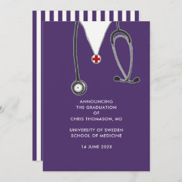 Invitación de graduación de la Escuela de Medicina