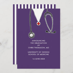Invitación de graduación de la Escuela de Medicina