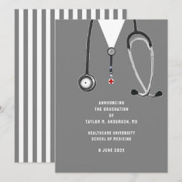 Invitación de graduación de la Escuela de Medicina