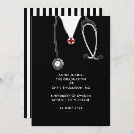 Invitación de graduación de la Escuela de Medicina