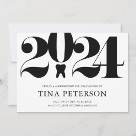 Invitación de graduación de la escuela dental