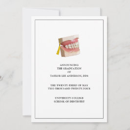 Invitación de graduación de la escuela dental