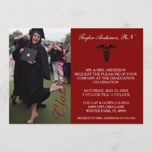 Invitación de graduación de la Escuela Médica Maro