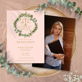 Invitación de graduación de la facultad de derecho
