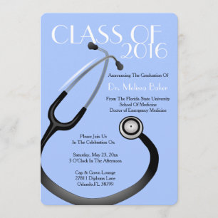 Invitación de graduación de la Facultad de Medicin