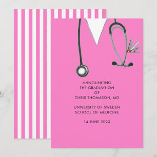 Invitación de graduación de la Facultad de Medicin
