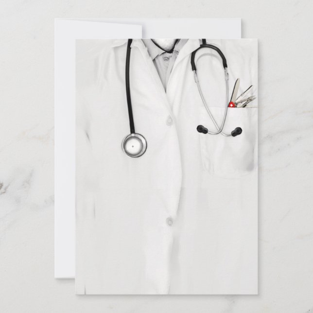 Invitación de graduación de la Facultad de Medicin (Anverso)