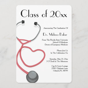 Invitación de graduación de la Facultad de Medicin