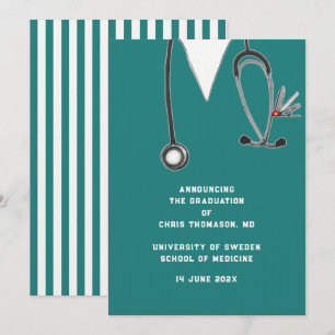 Invitación de graduación de la Facultad de Medicin