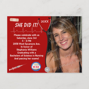 Invitación de graduación de la Facultad de Medicin