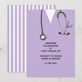 Invitación de graduación de la Facultad de Medicin
