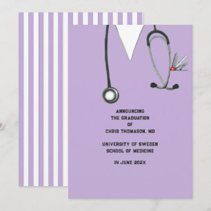 Invitación de graduación de la Facultad de Medicin