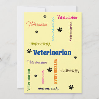 Invitación de graduación de la Facultad de Veterin