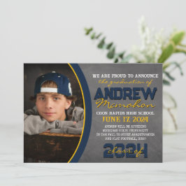 Invitación de Graduación de la Marina y el Cargado