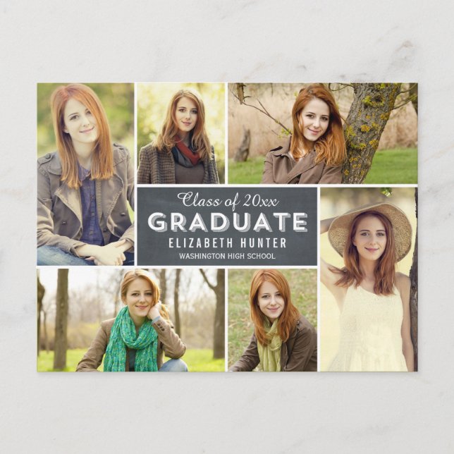 Invitación de graduación de la muestra fotográfica (Anverso)