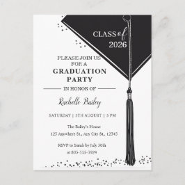 Invitación de graduación de la promoción de 2026