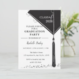 Invitación de graduación de la promoción de 2026