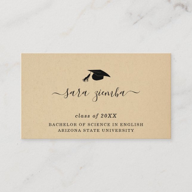 Invitación de Graduación de la tarjeta de graduaci (Anverso)