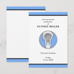 Invitación de Graduación de Lacrosse