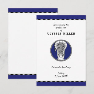 Invitación de Graduación de Lacrosse