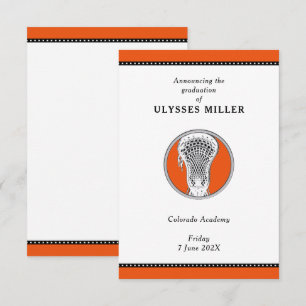 Invitación de Graduación de Lacrosse
