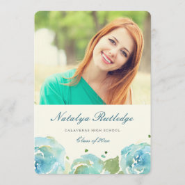 Invitación de graduación de Lavish Florals