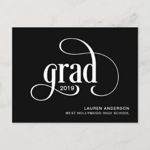 Invitación de Graduación de Logotipo Grad Simple