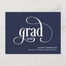 Invitación de Graduación de Logotipo Grad Simple
