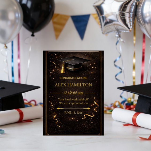Invitación de Graduación de Lujo Editable (Subido por el creador)