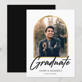Invitación de graduación de marco fotográfico de a