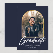 Invitación de graduación de marco fotográfico de a