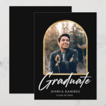 Invitación de graduación de marco fotográfico de a