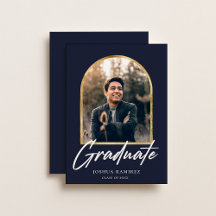 Invitación de graduación de marco fotográfico de a
