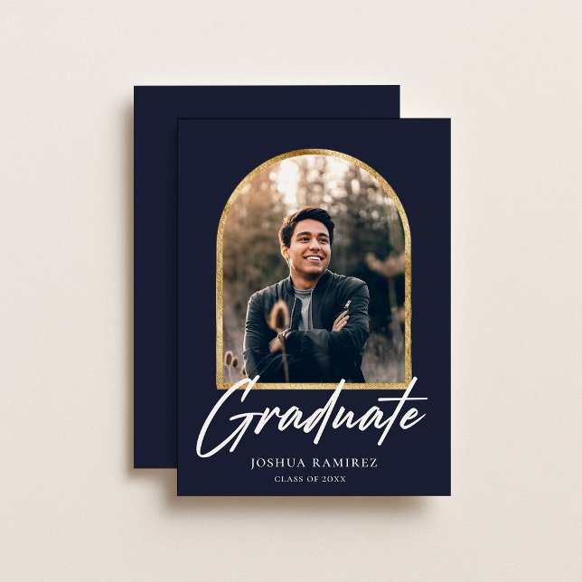 Invitación de graduación de marco fotográfico de a (Subido por el creador)