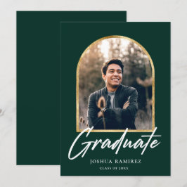 Invitación de graduación de marco fotográfico de a