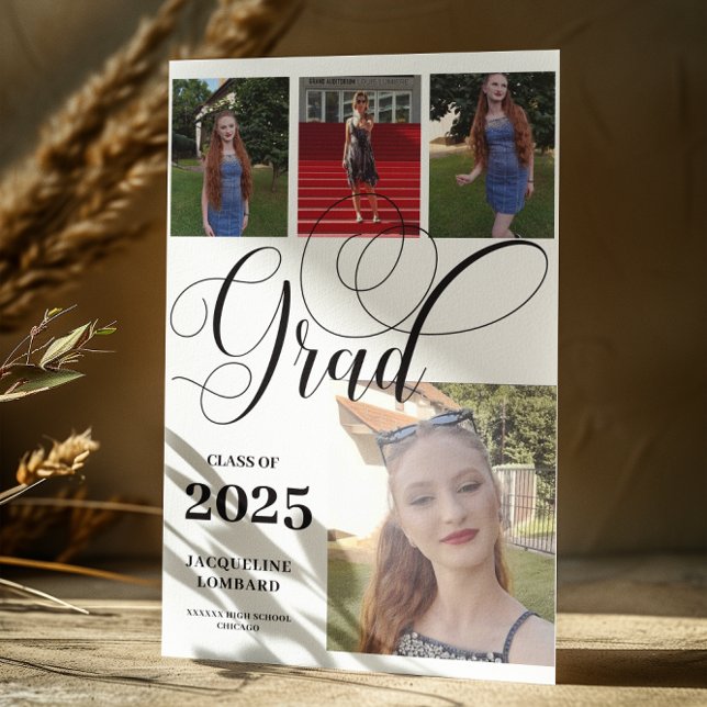 Invitación de Graduación de Múltiples Fotos (Subido por el creador)