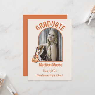 Invitación de graduación de Music Major